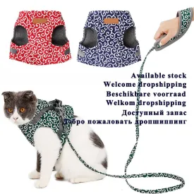Pet Cat Vest Outdoor Travel Harness Leash Protect your Fur Babies