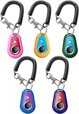 Pet Training Clicker with Wrist Strap - Dog Training Clickers (5PCS)