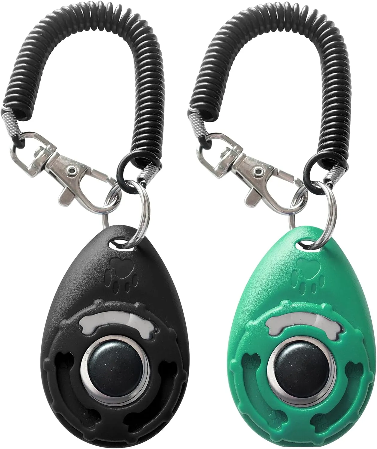 Pet Training Clicker with Wrist Strap - Dog Training Clickers (Black  Bluegreen)