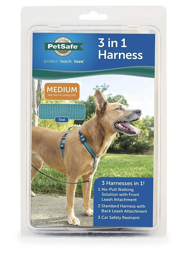 PetSafe 3 in 1 Teal Dog Harness (Small)