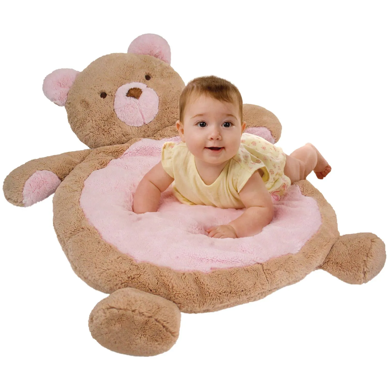 Pink Bear Baby Mat
