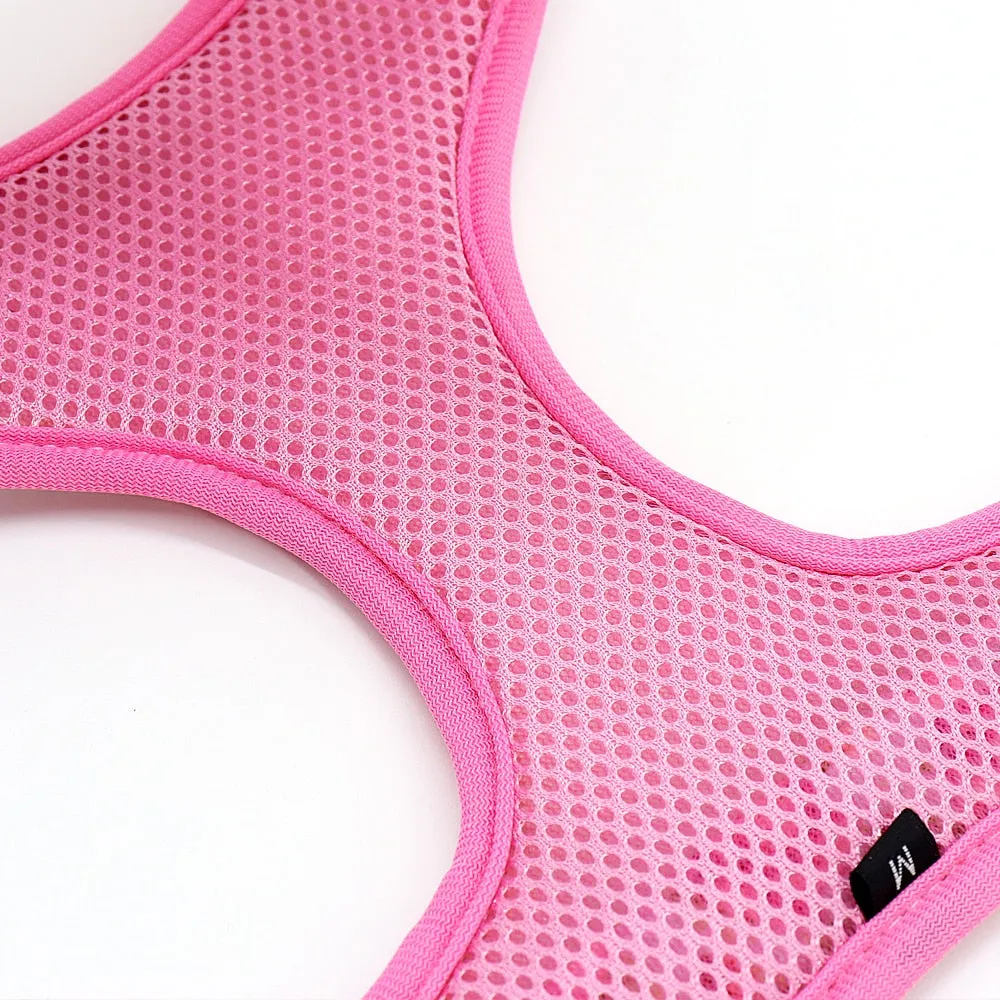Printed Dog Harness Leash Set | Soft Mesh | Adjustable Walking Lead