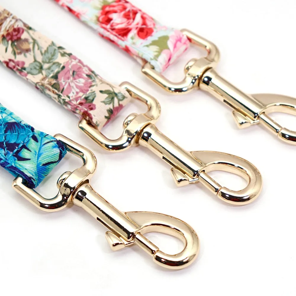 Printed Dog Harness Leash Set | Soft Mesh | Adjustable Walking Lead