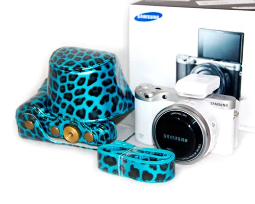 Retro Leopard Samsung Smart Camera NX500 Leather Case