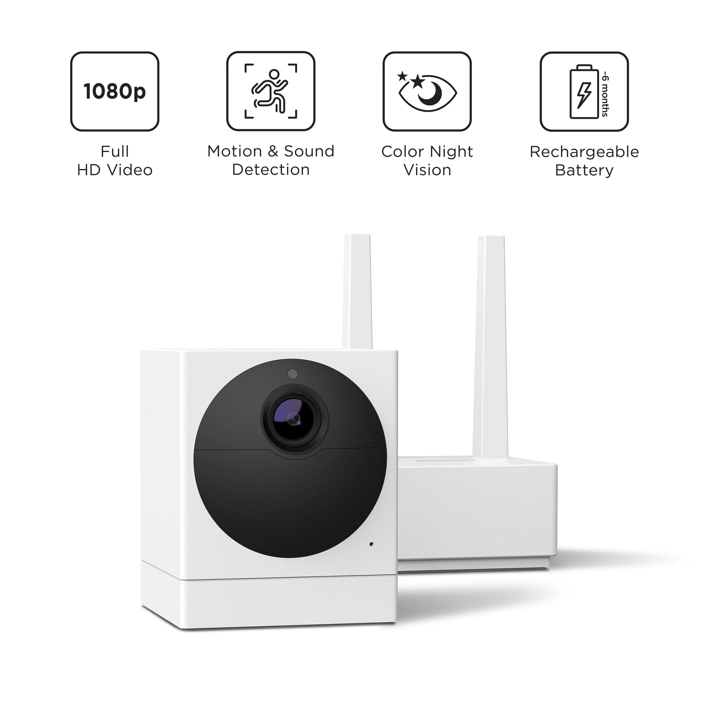 Roku Smart Home Outdoor Camera SE Wi-Fi - Connected Security Surveillance Camera with Motion Detection, Remote Monitoring, and Long-Lasting Battery