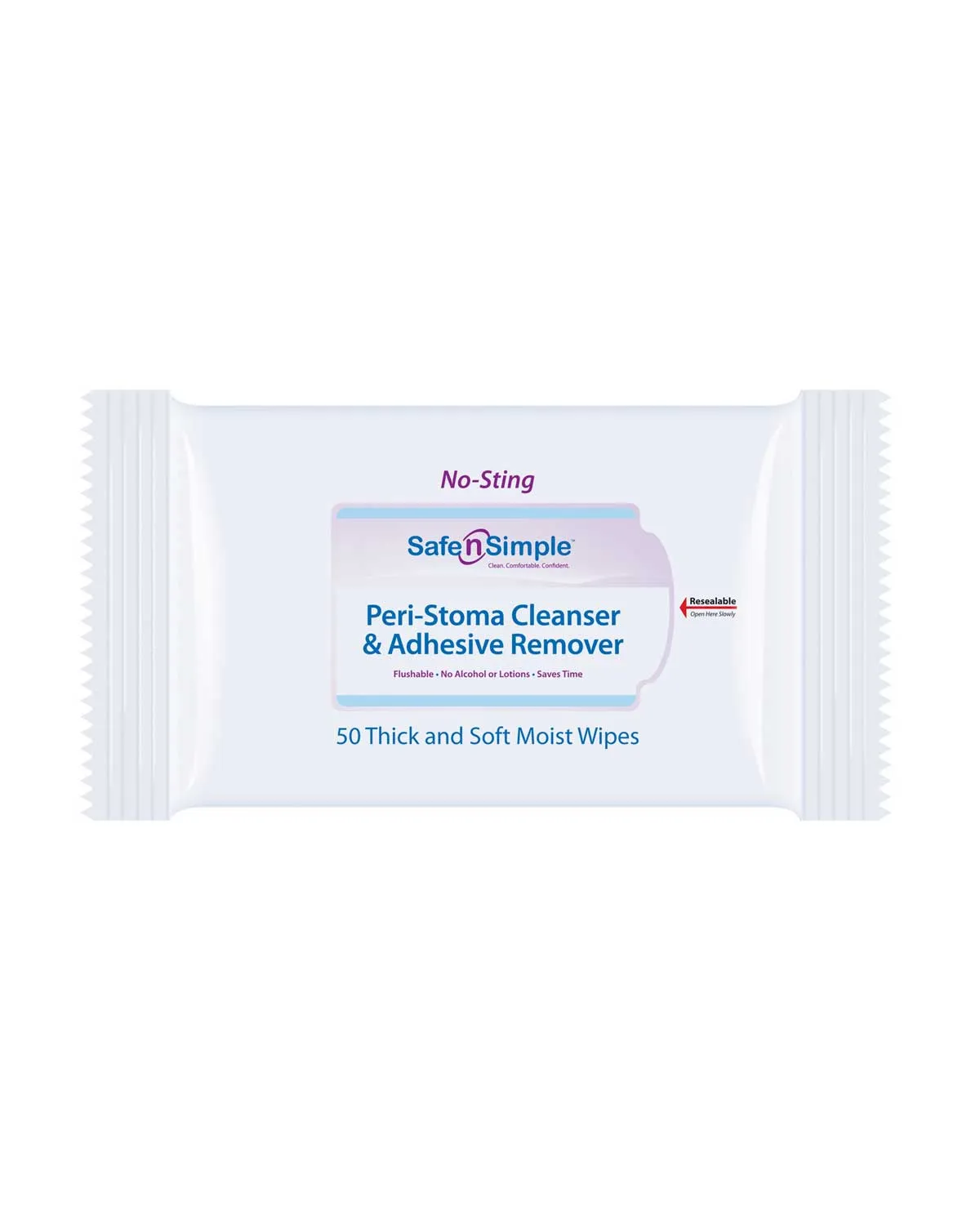 Safe n Simple Peri-Stoma Cleanser & Adhesive Remover, (50/PACKAGE)