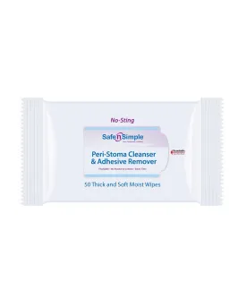 Safe n Simple Peri-Stoma Cleanser & Adhesive Remover, (50/PACKAGE)