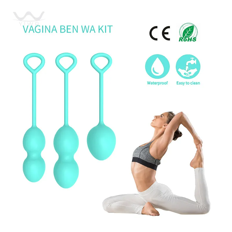 Silicone ben wa balls exercises Vaginal Dumbbell kegel Balls for women