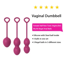 Silicone ben wa balls exercises Vaginal Dumbbell kegel Balls for women