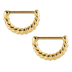 Twisted Gold Nipple Clickers