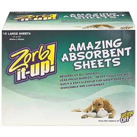 Urine Off Zorb-It-Up™ Super Absorbent Sheets, 30x45cm, 2 pcs