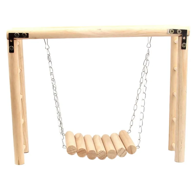 Wooden Hanging Swing For Birds