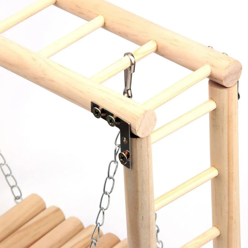 Wooden Hanging Swing For Birds